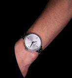 Buy Shop Michael Kors Charley Quartz Silver Dial Silver Steel Strap Watch for Women - MK4398 USA Online