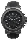 Michael Kors Dylan Black Dial Black Rubber Strap Watch for Men - MK8152