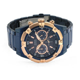 Buy Shop Guess Jolt Analog Blue Dial Blue Steel Strap Watch for Men - W0377G4 USA Online