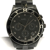 Buy Shop Marc Jacobs Blade Chronograph Black Dial Black Steel Strap Watch for Women - MBM3083 USA Online