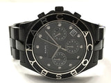 Buy Shop Marc Jacobs Blade Chronograph Black Dial Black Steel Strap Watch for Women - MBM3083 USA Online