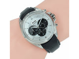 Buy Shop Hugo Boss Casual Chronograph Silver Dial Black Leather Strap Watch For Men - HB1512880 USA Online