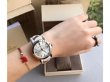 Buy Shop Burberry The City Silver Dial Brown Leather Strap Watch for Women - BU9136 USA Online