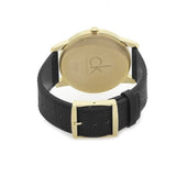 Buy Shop Calvin Klein City Mother of Pearl White Dial Black Leather Strap Watch for Men - K2G2G5C6 USA Online