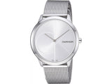 Buy Shop Calvin Klein Minimal Silver Dial Silver Mesh Bracelet Watch for Men - K3M2112Z USA Online