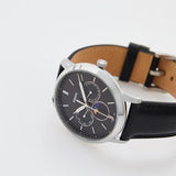 Buy Shop Fossil Neutra Minimalist Moonphase Black Dial Black Leather Strap Watch for Men - FS5904 USA Online