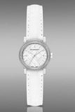 Buy Shop Burberry The City White Diamonds Dial White Leather Strap Watch for Women - BU9221 USA Online