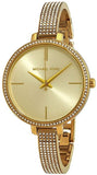 Buy Shop Michael Kors Jaryn Quartz Gold Dial Gold Steel Strap Watch For Women - MK3784 USA Online