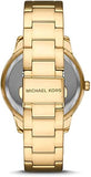 Michael Kors Tibby Multifunction White Dial Gold Steel Strap Watch for Women - MK6969