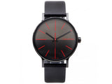 Calvin Klein Boost Black Dial Black Leather Strap Watch for Men - K7Y214CY