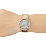Buy Shop Michael Kors Kerry Mother of Pearl Dial Gold Steel Strap Watch for Women - MK3481 USA Online