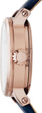 Buy Shop Fossil Original Boyfriend Skeleton White Dial Blue Leather Strap Watch for Women - ME3086 USA Online