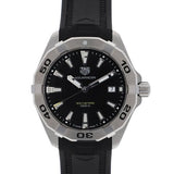 Buy Shop Tag Heuer Aquaracer Quartz Black Dial Black Rubber Strap Watch for Men - WBD1110.FT8021 USA Online