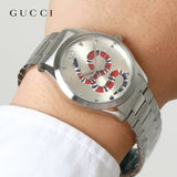 Buy Shop Gucci G Timeless Silver Dial Silver Steel Strap Watch For Women - YA1264076 USA Online
