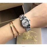 Burberry The City Diamonds Silver Dial Silver Steel Strap Watch for Women - BU9229