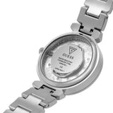 Buy Shop Guess Night Life Clear Silver Dial Silver Steel Strap Watch for Women - GW0470L1 USA Online