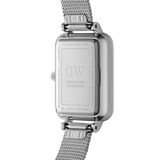 Buy Shop Daniel Wellington Quadro Unitone Silver Dial Silver Mesh Strap Watch For Women - DW00100486 USA Online