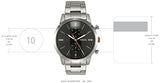 Buy Shop Fossil Townsman Chronograph Grey Dial Silver Steel Strap Watch for Men - FS5407 USA Online