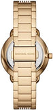 Buy Shop Michael Kors Portia Three-Hand Crystals Gold Dial Gold Steel Strap Watch for Women - MK4602 USA Online