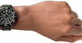 Buy Shop Fossil Garrett Chronograph Black Dial Black Steel Strap Watch for Men - FS5773 USA Online