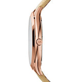 Buy Shop Michael Kors Runway Slim Quartz White Dial Beige Leather Strap Watch For Women - MK2284 USA Online