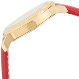 Buy Shop Burberry The City Gold Dial Red Leather Strap Watch for Women - BU9140 USA Online