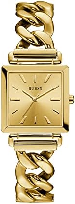 Buy Shop Guess Vanity Gold Dial Gold Steel Strap Watch for Women - W1029L2 USA Online