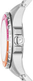 Buy Shop Fossil Blue Dive Analog Pink Dial Silver Steel Strap Watch For Women - ES5351 USA Online
