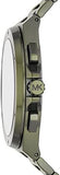 Michael Kors Lennox Chronograph Green Dial Green Steel Strap Watch For Men - MK9103