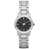 Burberry The City Black Dial Silver Steel Strap Watch for Women - BU9201