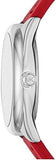 Buy Shop Michael Kors Janelle Three Hand Red Dial Red Rubber Strap Watch For Women - MK7144 USA Online