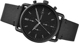 Buy Shop Fossil Commuter Black Dial Black Leather Strap Watch for for Men - FS5504 USA Online