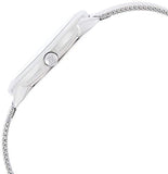 Buy Shop Calvin Klein Minimal Grey Dial Silver Mesh Bracelet Watch for Women - K3M2212X USA Online