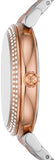 Buy Shop Michael Kors Abbey Three-Hand White Dial Two Tone Steel Strap Watch for Women - MK4616 USA Online