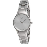 Buy Shop Calvin Klein Simplicity White Dial Silver Steel Strap Watch for Women - K4323101 USA Online
