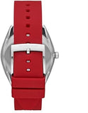 Buy Shop Michael Kors Janelle Three Hand Red Dial Red Rubber Strap Watch For Women - MK7144 USA Online