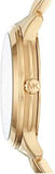 Buy Shop Michael Kors Runway Mercer Crystals Gold Dial Gold Steel Strap Watch For Women - MK6714 USA Online