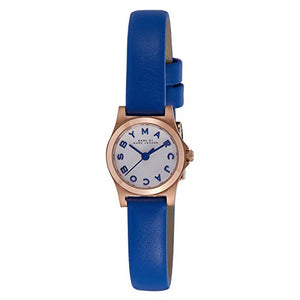 Buy Shop Marc Jacobs Henry White Dial Blue Leather Strap Watch for Women - MBM1238 USA Online