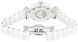 Buy Shop Emporio Armani Giannti T Bar Quartz Mother of Pearl Dial White Steel Strap Watch For Women - AR1485 USA Online