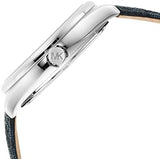 Buy Shop Michael Kors Benning Three Hand Silver Dial Blue Leather Strap Watch For Men - MK8930 USA Online
