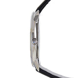 Buy Shop Calvin Klein Minimal Silver Dial Black Leather Strap Watch for Men - K3M221CY USA Online