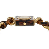 Buy Shop Michael Kors Chain Lock Analog Silver Dial Two Tone Steel Strap Watch for Women - MK4808 USA Online