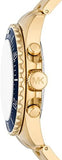 Buy Shop Michael Kors Everest Chronograph Blue Dial Two Tone Steel Strap Watch For Men - MK8978 USA Online