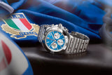 Buy Shop Breitling Chronomat B01 42 Six Nations France Blue Dial Silver Steel Strap Watch for Men - AB0134A81C1A1 USA Online