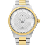 Buy Shop Gucci G Timeless Quartz Silver Dial Two Tone Steel Strap Watch For Men - YA126450 USA Online