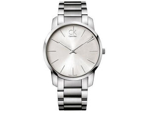 Buy Shop Calvin Klein City Silver Dial Silver Steel Strap Watch for Men - K2G2G146 USA Online