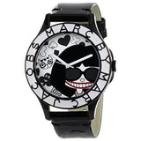 Buy Shop Marc Jacobs White & Black Dial Black Leather Strap Watch for Women - MBM1148 USA Online
