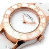 Buy Shop Marc Jacobs Blade White Dial White Leather Strap Watch for Women - MBM1179 USA Online