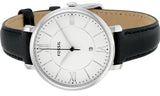 Buy Shop Fossil Jacqueline Quartz White Dial Black Leather Strap Watch for Women - ES3972 USA Online