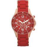Buy Shop Marc Jacobs Rock Chronograph Red Dial Red Silicone Strap Watch for Women - MBM2577 USA Online